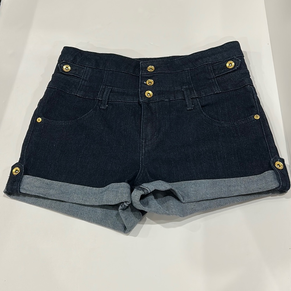 High waisted blue Jean Shorts
